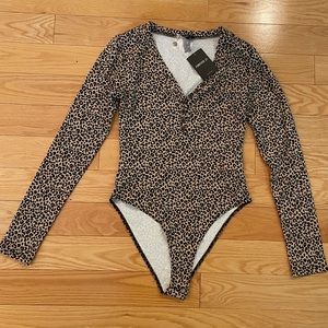 Cheetah print body suit